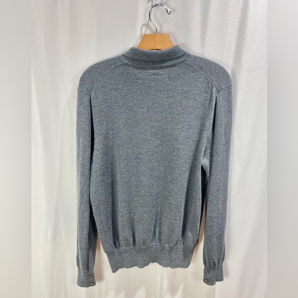 Club Monaco 100% Wool Long Sleeve Polo Sweater Size M - Picture 3 of 6